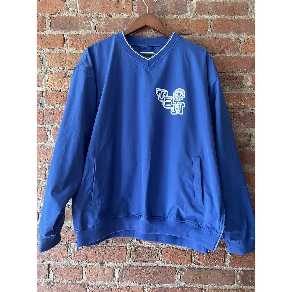 This Never That Blue Golf Pullover Windbreaker Sz M Korean‎ Streetwear Brand TNT